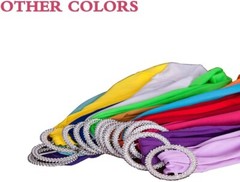 100PCS Spandex Wedding Emerald Green Chair Sashes Bands with Buckle Chair Bow…