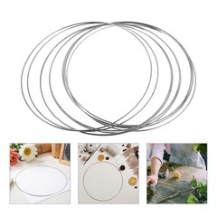 10Pcs Sturdy Silver Iron Craft Hoops for Wedding Decor and Floral Hoop Projects