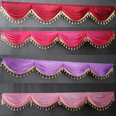 1/3m Detachable Ice Silk Swag for Wedding Party Backdrops Curtain Decorations
