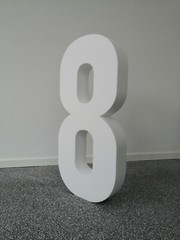 Polystyrene Number 95cm Decoration Buy Birthday Standing Anniversary Number Number