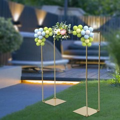 1×1.2M Golden Metal Wedding Arch Backdrop Stand kIT for Wedding Party Decoration