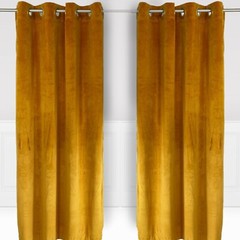 YCC Linens – Velvet Curtains with Grommets (2 Panels)