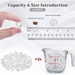 Premium Acrylic Fake Ice Rocks Vase Stabilizer Table Scatter Decor Events New