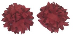 Decor In The Box 14 Piece Handmade Paper Flower Set Fully Assembled -Red/Pink
