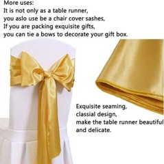 12”×108” Satin Table Runner Wedding Tablecloth Xmas Party Banquet Decoration