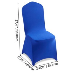 Uimoso 50PCS Royal Blue Stretch Spandex Chair Covers for Events and Parties