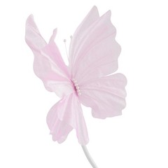 2Pcs Artificial Butterflie Decoration with Standing Base Realistic Wedding Decor
