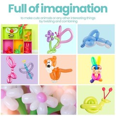Lenwen 1000 Pcs Long Balloons Bulk 260 Latex Twisting Balloons Decoration for…
