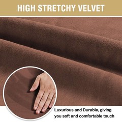 H.VERSAILTEX Velvet Dining Chair Covers Stretch Chair Covers for Dining Room …