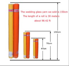 Festival/Wedding Draping Decoration Glass Yarn 59” Wide Golden or White 32Yards