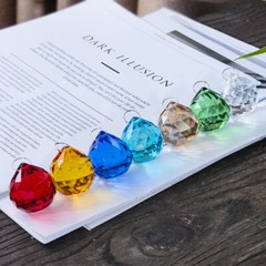 20MM Crystal Glass Lamp Ball Prisms Chandelier Wedding Decor Suncatcher Pendants