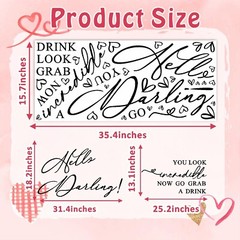 Welcome to Our Wedding Sign Decals Wedding Welcome Sign for Backdrop Selfie M…