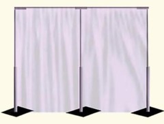 vivStruct ADJUSTABLE BACKDROP KIT 8FT TALL x 20FT- 50FT WIDE PIPE WITHOUT DRAPE