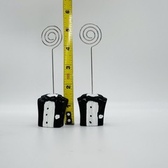 Wedding 2 Grooms In Tux Place Card Photo Holder Stands Table Number